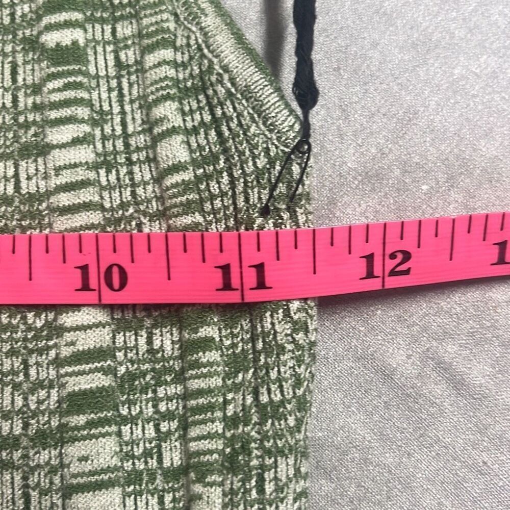 ASTR The Label Vania Mini Dress Olive Green Melange Halter Tie Neck Bodycon Sz 6 - Picture 8 of 9